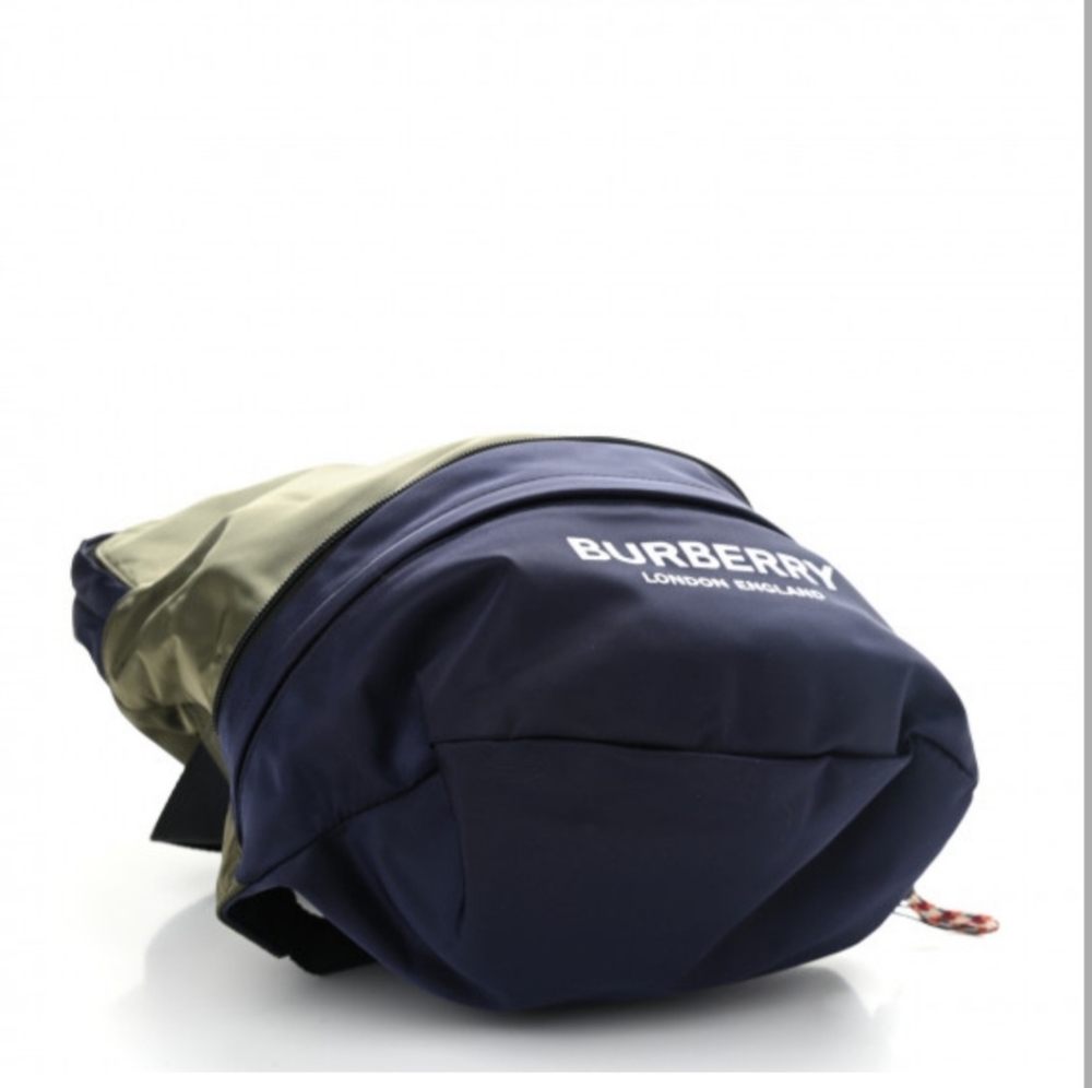 Burberry Nylon Rex Convertible Backpack Bum Bag Blue Green - Picture 5 of 10